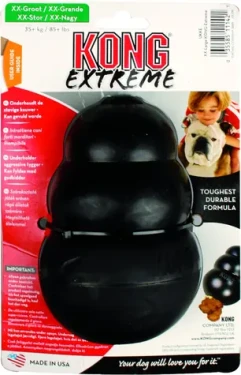 KONG Hračka Extreme Wobbler černá XXL / Hračka pro psa / odolná guma / pro psy od 35 kg (KONGUKKE)