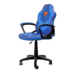 Trust GXT 703SM Revvo Superman modrá / Dětská herní židle / nastavitelná výška / nosnost 110 kg / otočná kolečka (25741)