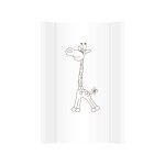 Klups přebalovací podložka měkká Safari Žirafa bílá na komodu 70x50 cm