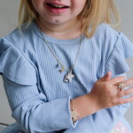 MIMI & LULA Sada šperků pro děti Unicorn Gold, zlatá barva, kov