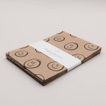 Eulenschnitt Papírový sáček Illustrations 21 × 15 cm – set 6 ks, hnědá barva, přírodní barva, papír