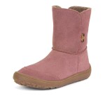 Dívčí zimní barefoot boty TEX SUEDE Dark Pink, Froddo, G3160238, růžová - 27