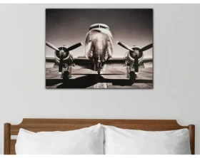 Obraz na plátně Vintage letadlo, 80x60 cm