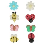 FunCakes Cukrová dekorace Jarní zahrádka sada 8 ks