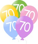 Balonky narozeniny 5ks s číslem 70 balonky.cz Balonky narozeniny 5ks s číslem 70 balonky.cz