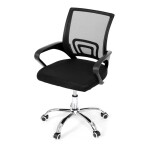 Dětská židle, výškově nastavitelná, černá síťovina, KA-L103 BK