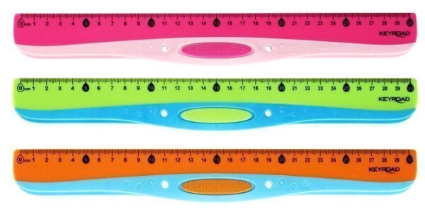 Keyroad Pravítko 30 cm, Easy liner - mix motivů