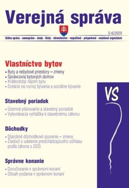 VS 5-6/2020 sk – Stavebné konanie a vlastníctvo bytov, Stavebné povolenie - postup (e-kniha) - kolektiv autorů