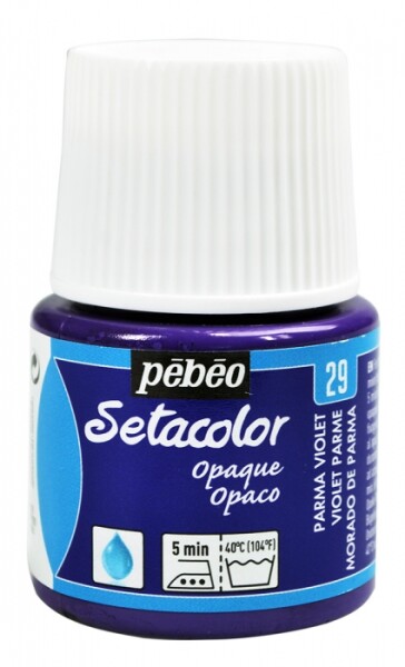 Barva na textil Pébéo Setacolor Opaque 45 ml - Fialová parma 29