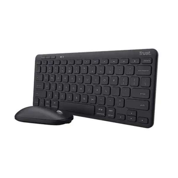 Trust Lyra (myš+klávesnice) černá / Bezdrátový set klávesnice a myši / RF 2.4GHz / Bluetooth / DE Layout (24845)