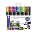 Staedtler Design Journey oboustranné permanentní fixy sada 18 barev