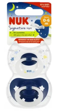 NUK Night dudlík 0-6 měsíců / Dudlík / 2 ks (10175270)