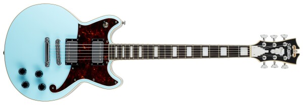 D'Angelico Double Cutaway Solid Body Sky Blue