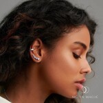Royal Fashion stříbrné náušnice GU-DR23086E-SILVER-MOONSTONE-TOPAZ