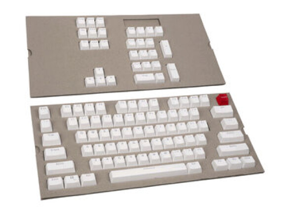 Glorious PC Gaming Race ABS-Doubleshot - 104 keycaps, bílá, ANSI, US G-104-White