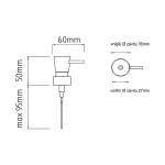 ND Nimco - chrom náhradní pumpička plast 1028Z-26 1028Z-26