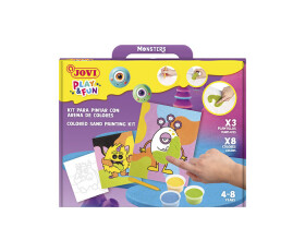 JOVI PLAY&FUN sada na malování pískem 12ks - Monsters
