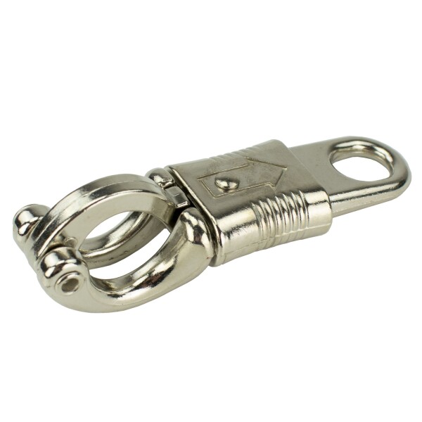 Karabina panik, pevná, 103 x 13mm, Ni