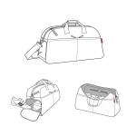 Cestovní taška Reisenthel Overnighter plus Twist silver