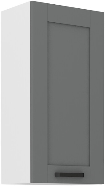 Horní skříňka Luna 45 G-90 1F Barva korpusu: Bílá, Barva dvířek: Dust Grey