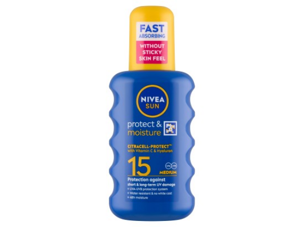 Nivea Sun Hydratační sprej na opalování OF 15 200ml