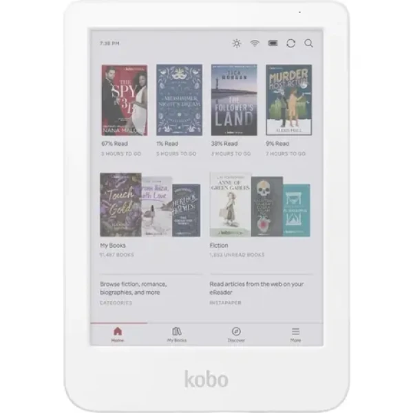 Kobo Clara Colour bílá / Čtečka e-knih / 6" / E-ink / 1072×1448 / 16GB / Wi-Fi / BT / USB-C (681495010042)