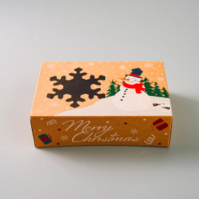 Cake star Vánoční krabice "vločka" 22x15x7cm