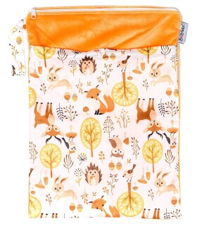 Bobánek nepromokavá taška 30x36cm - Lesní zvířátka