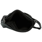 Stylová dámská koženková crossbody kabelka Gabra, černá