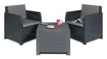 TOOMAX DIANA 2 SEATER zahradní plastový set - grafit