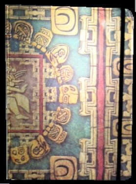 Zápisník gumičkou A4 210x290 mm mayské ornamenty