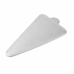 Cake star Podložka pod minidezerty stříbrná trojúhelník 11,8 x 7,8 cm