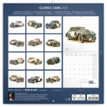 Nástěnný kalendář poznámkový 2027 Notique Classic Cars – Václav Zapadlík 2027, PLASTIC FREE, 30 x 30 cm