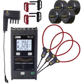 PCE Instruments Power Analyzer síťový analyzátor 3fázové, 1fázové s funkcí záznamníku, vč. proudových kleští, Měření spo