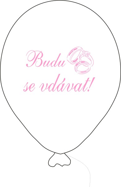 Budu se vdávat balónek bílý