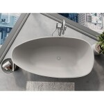 MEXEN - Imola volně stojící vana litý mramor 170 x 88, beton mat 57281708561