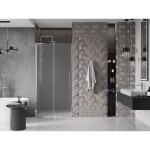 MEXEN/S - Velar L posuvné sprchové dveře 120, dekor, chrom 871-120-003-31-01