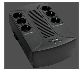 EUROCASE UPS EA200PLUS EVO2 850VA line interactive, 4x CZ zásuvka, RJ11, USB data EDF_1036914