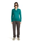 ICEBREAKER Wmns 200 Oasis LS Half Zip, Tidal Teal velikost: L