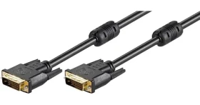 MicroConnect Kabel DVI-D (24+1) Dual Link 2m černá / Feritová jádra (MONCC2F)