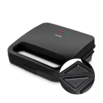 Huslog HUS1074 černá / Sendvičovač / 800 W / 2 sendviče / nepřilnavé desky / cool-touch madlo (OWN000152)