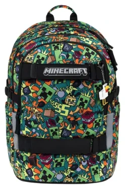 BAAGL Školní batoh Skate Minecraft Chaos / 3 komory / voděodolný / YKK zipy / od 3. třídy ZŠ