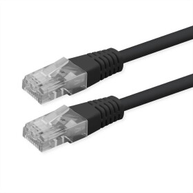 Roline 21.51.1565 RJ45 síťové kabely, propojovací kabely CAT 6 U/UTP 5.00 m černá nestíněný 1 ks