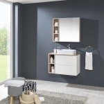 Mereo Aira, Mailo, Opto, Bino, Vigo koupelnová galerka 60 cm, zrcadlová skříňka, bílá CN715GB