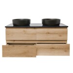 Koupelnová skříňka s krycí deskou SAT B-Way 119x50x45 cm dub mat BWAY2120OAKTK BWAY2120OAKTK