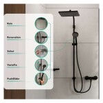 HANSGROHE - Activera Q Sprchový set bez baterie, 29x18 cm, 2 proudy, EcoSmart, matná černá 28757670