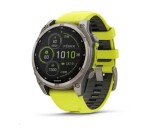 Garmin - fenix 8 Solar Sapphire - 47 mm - Titanium with Amp Yellow | Graphite Silicone Band, EU EDF_2393701