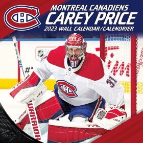 JF Turner Kalendář Montreal Canadiens Carey Price #31 2023 Wall Calendar