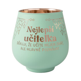 Zrcadlový svícen - Nejlepší učitelka - Albi