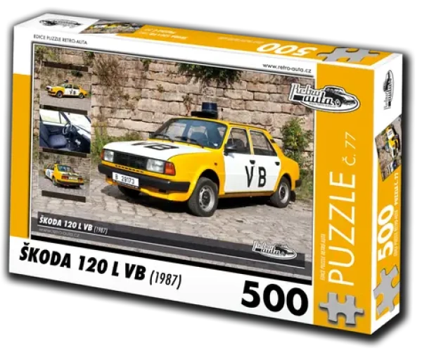 RETRO-AUTA Puzzle č. 77 Škoda 120 L VB (1987)